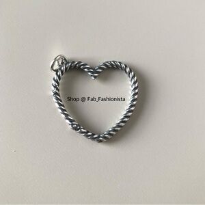 James Avery Heart Charm Holder Sterling Silver